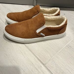 J.Crew sherpa-lined slip on sneakers